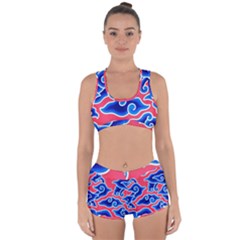 Batik Megamendung Racerback Boyleg Bikini Set