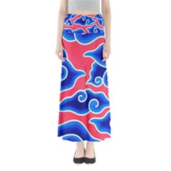 Batik Megamendung Full Length Maxi Skirt