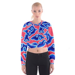 Batik Megamendung Cropped Sweatshirt