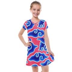 Batik Megamendung Kids  Cross Web Dress