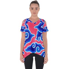 Batik Megamendung Cut Out Side Drop Tee