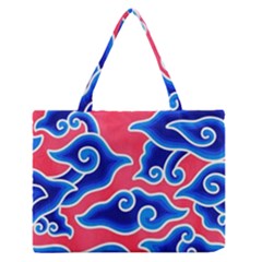 Batik Megamendung Zipper Medium Tote Bag