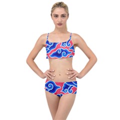 Batik Megamendung Layered Top Bikini Set