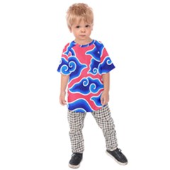 Batik Megamendung Kids  Raglan Tee