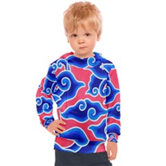 Batik Megamendung Kids  Hooded Pullover