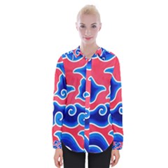 Batik Megamendung Womens Long Sleeve Shirt