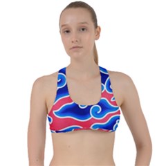 Batik Megamendung Criss Cross Racerback Sports Bra