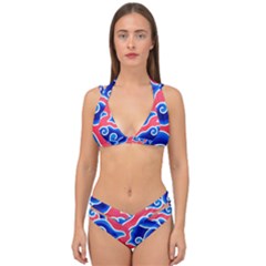 Batik Megamendung Double Strap Halter Bikini Set