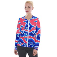 Batik Megamendung Velvet Zip Up Jacket