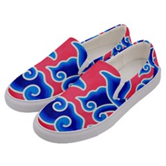 Batik Megamendung Men s Canvas Slip Ons