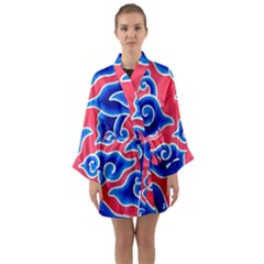 Batik Megamendung Long Sleeve Satin Kimono