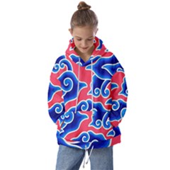 Batik Megamendung Kids  Oversized Hoodie