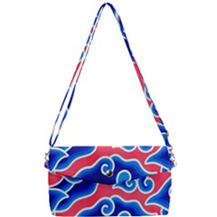 Batik Megamendung Removable Strap Clutch Bag by artworkshop