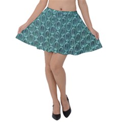 Bubble Wrap Velvet Skater Skirt