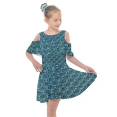 Bubble Wrap Kids  Shoulder Cutout Chiffon Dress