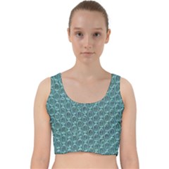 Bubble Wrap Velvet Racer Back Crop Top by artworkshop