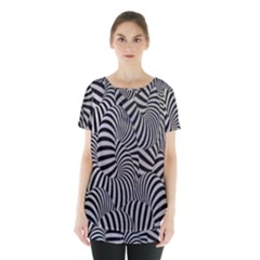 Pattern Skirt Hem Sports Top by artworkshop