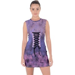 Fly Away Lace Up Front Bodycon Dress by TwiztidFox