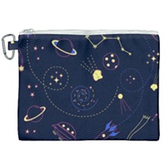 Cartoon-space-seamless-pattern-vectors Canvas Cosmetic Bag (xxl)