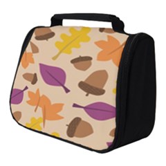 Seamless Verson Of Fal Pattern Full Print Travel Pouch (small)