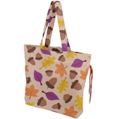 Seamless Verson Of Fal Pattern Drawstring Tote Bag