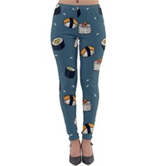 Sushi Pattern Lightweight Velour Leggings