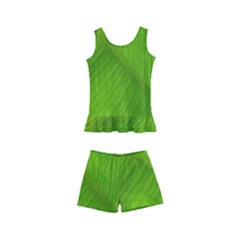 Banana Leaf Kids  Boyleg Swimsuit by artworkshop