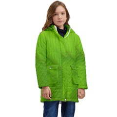 Banana Leaf Kid s Hooded Longline Puffer Jacket