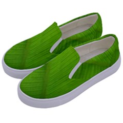 Banana Leaf Kids  Canvas Slip Ons by artworkshop