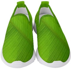 Banana Leaf Kids  Slip On Sneakers by artworkshop