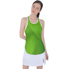 Banana Leaf Racer Back Mesh Tank Top by artworkshop