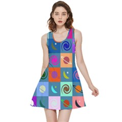 Space-pattern Multicolour Inside Out Reversible Sleeveless Dress by Jancukart