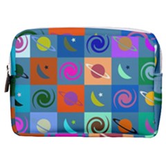 Space-pattern Multicolour Make Up Pouch (medium)