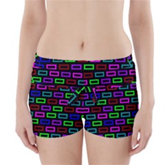 Colourful Bricks Pattern Colour Boyleg Bikini Wrap Bottoms by Jancukart