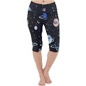 Cute-space Lightweight Velour Cropped Yoga Leggings View1