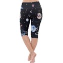 Cute-space Lightweight Velour Cropped Yoga Leggings View4