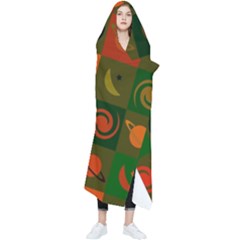 Space Pattern Multicolour Wearable Blanket by Jancukart