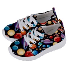 Background-with-many-planets-space Kids  Lightweight Sports Shoes