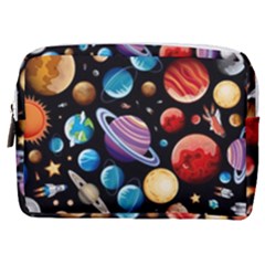 Background-with-many-planets-space Make Up Pouch (medium) by Jancukart