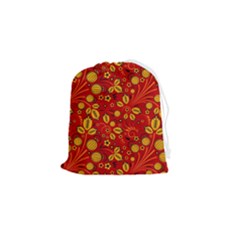 Seamless-pattern-slavic-folk-style Drawstring Pouch (Small)