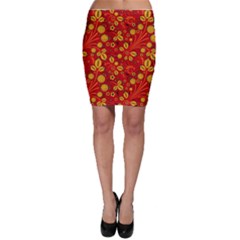 Seamless-pattern-slavic-folk-style Bodycon Skirt