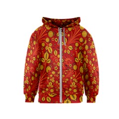 Seamless-pattern-slavic-folk-style Kids  Zipper Hoodie