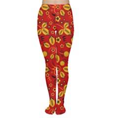 Seamless-pattern-slavic-folk-style Tights