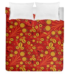 Seamless-pattern-slavic-folk-style Duvet Cover Double Side (Queen Size)