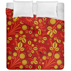 Seamless-pattern-slavic-folk-style Duvet Cover Double Side (California King Size)