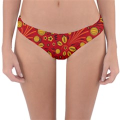 Seamless-pattern-slavic-folk-style Reversible Hipster Bikini Bottoms