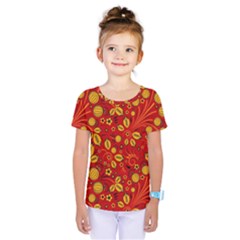 Seamless-pattern-slavic-folk-style Kids  One Piece Tee