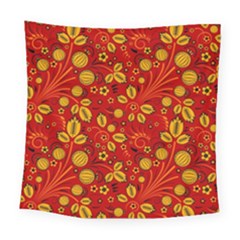 Seamless-pattern-slavic-folk-style Square Tapestry (Large)