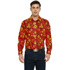 Seamless-pattern-slavic-folk-style Men s Long Sleeve  Shirt