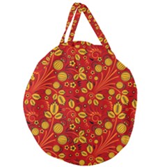 Seamless-pattern-slavic-folk-style Giant Round Zipper Tote